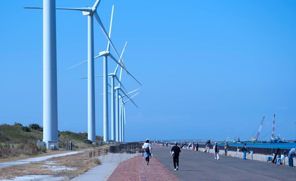 風力発電風景